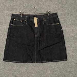 New J.Crew Womens Size 31 Mini Denim Skirt Black Cotton Pockets STYLE BT791‎